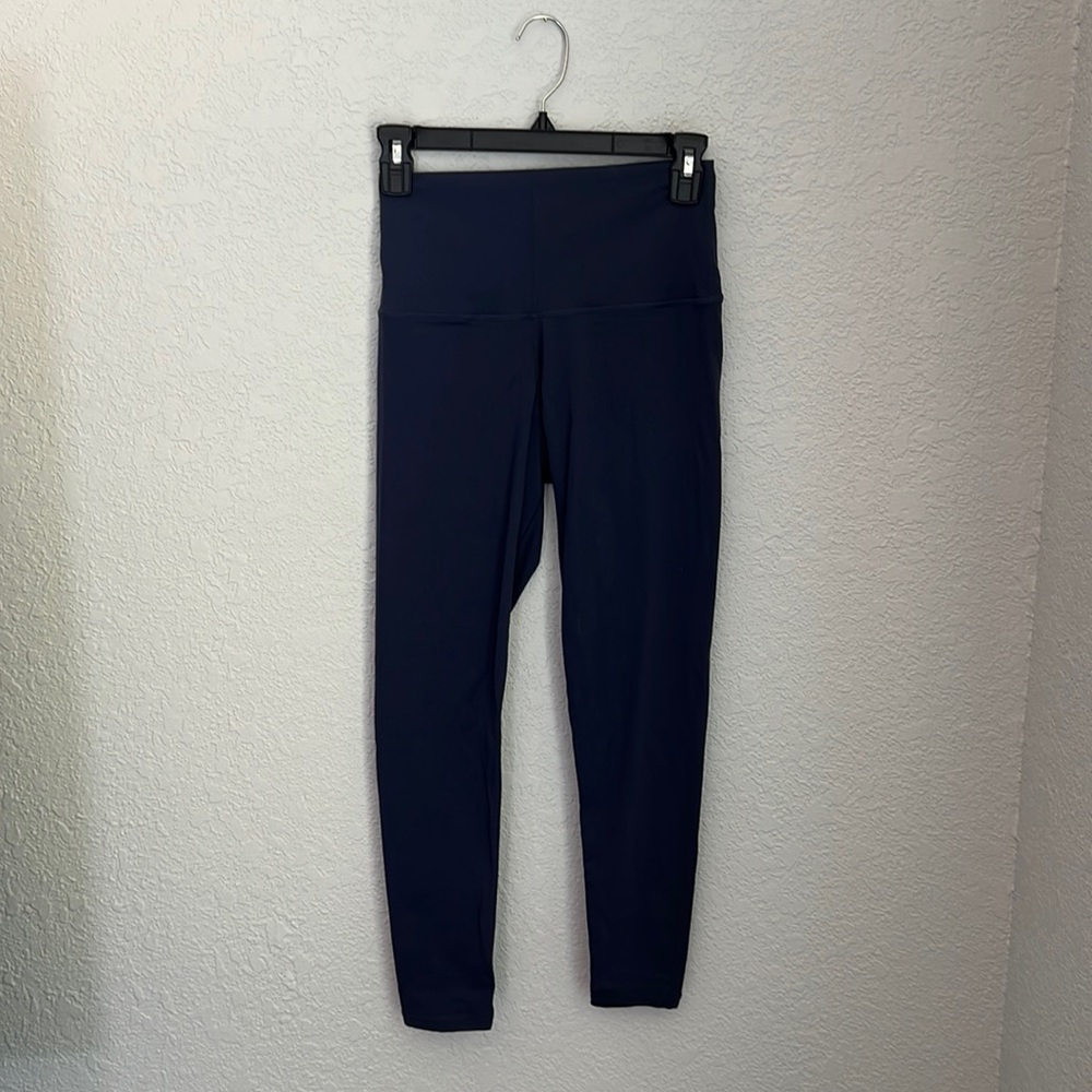 Lululemon high rise leggings. Size 4. Navy blue.